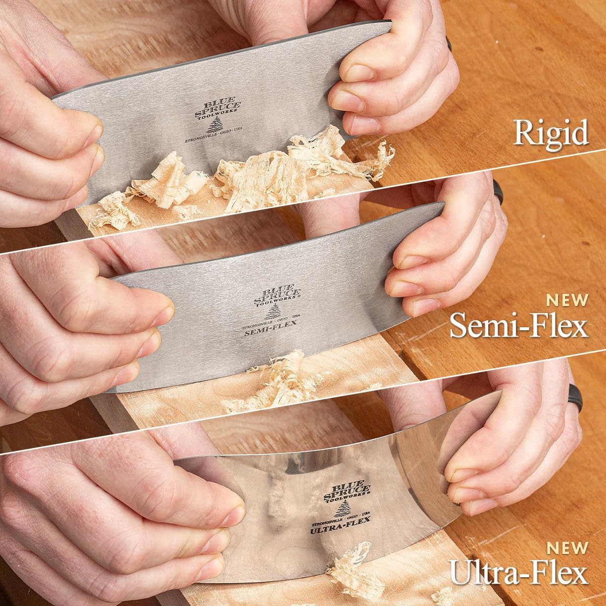 Blue Spruce Toolworks Straight 6" Card Scraper Set